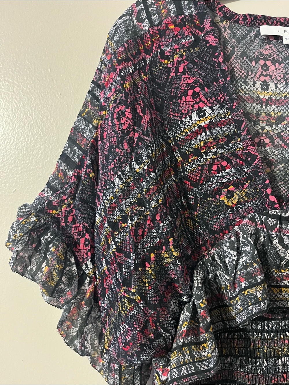 IRO Mini 100% Silk Dress Sz 36 - Picture 3 of 8